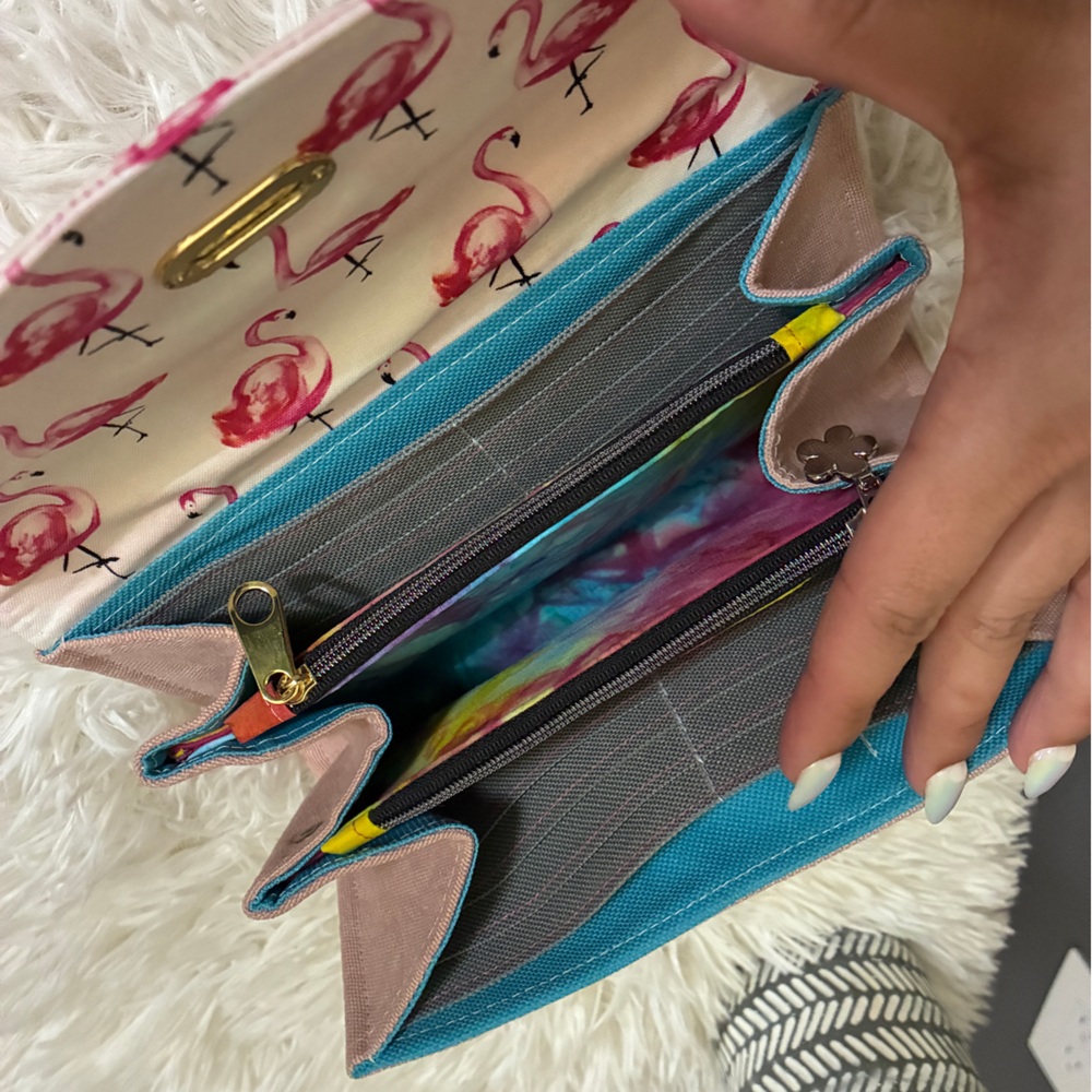 Handmade Flamingo Print Clutch Wallet 💓 - Picture 10 of 10